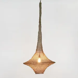 Santa Monica Hanging Lamp Antique Brass by Florabelle Living, a Pendant Lighting for sale on Style Sourcebook