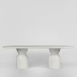 Olive Dining Table Oval 240 White by Florabelle Living, a Coffee Table for sale on Style Sourcebook