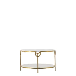 Weston Coffee Table White Marble by Florabelle Living, a Coffee Table for sale on Style Sourcebook