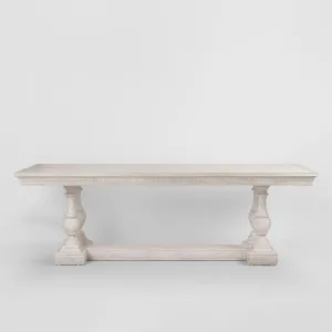 Ville Oak Dining Table White 240cm by Florabelle Living, a Coffee Table for sale on Style Sourcebook
