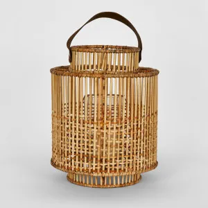 Kyra Rattan Lantern Large Natural by Florabelle Living, a Statues & Ornaments for sale on Style Sourcebook