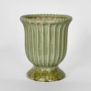 Lexi Urn Green Short by Florabelle Living, a Vases & Jars for sale on Style Sourcebook