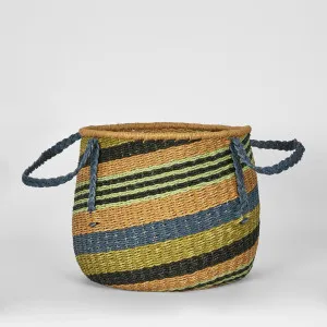 Imani Basket Green Multi by Florabelle Living, a Baskets & Boxes for sale on Style Sourcebook