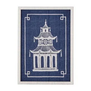 Pagoda Blue and White Wall Art A by Florabelle Living, a Prints for sale on Style Sourcebook