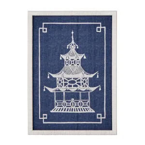 Pagoda Blue and White Wall Art B by Florabelle Living, a Prints for sale on Style Sourcebook