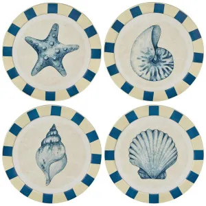 Seashells Round Wall Art Set of 4 by Florabelle Living, a Prints for sale on Style Sourcebook