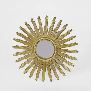 Helios Gilt Mirror Small by Florabelle Living, a Mirrors for sale on Style Sourcebook