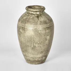 Leo Urn Tall Grey by Florabelle Living, a Vases & Jars for sale on Style Sourcebook