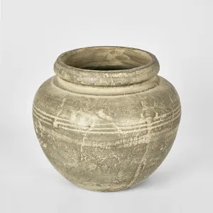 Leo Urn Short Grey by Florabelle Living, a Vases & Jars for sale on Style Sourcebook