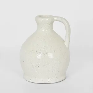 Raso Jug Short White by Florabelle Living, a Vases & Jars for sale on Style Sourcebook