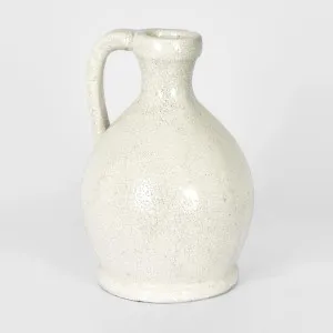 Raso Jug Tall White by Florabelle Living, a Vases & Jars for sale on Style Sourcebook