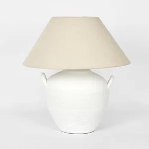 Camille White Table Lamp & Shade by Florabelle Living, a Table & Bedside Lamps for sale on Style Sourcebook