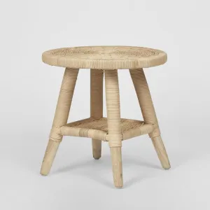 Livingstone Wicker Side Table Natural - Outdoor Under-Cover by Florabelle Living, a Side Table for sale on Style Sourcebook