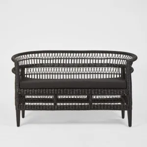 Livingstone Loveseat Black/Black cushion - Outdoor Under-Cover by Florabelle Living, a Sofas for sale on Style Sourcebook