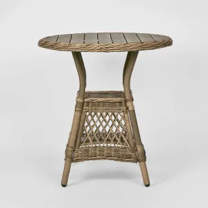 Marco Aluminium Synthetic Wicker Table Natural -Outdoor by Florabelle Living, a Stools for sale on Style Sourcebook