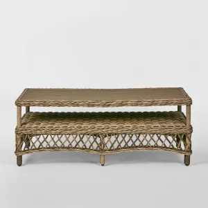 Marco Aluminium Synthetic Wicker Coffee Table Natural -Outdoor by Florabelle Living, a Stools for sale on Style Sourcebook