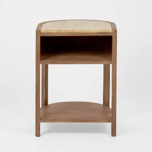 Denver Travertine Bedside by Florabelle Living, a Bedside Tables for sale on Style Sourcebook