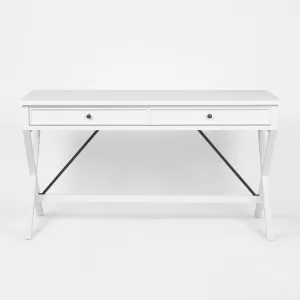 Amos Oak Desk White by Florabelle Living, a Console Table for sale on Style Sourcebook