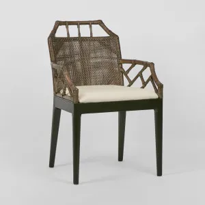 Baker Dining Chair with arms Soil Brown by Florabelle Living, a Chairs for sale on Style Sourcebook