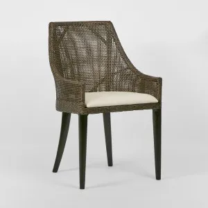 Charlotte Rattan Dining Chair Soil Brown by Florabelle Living, a Chairs for sale on Style Sourcebook
