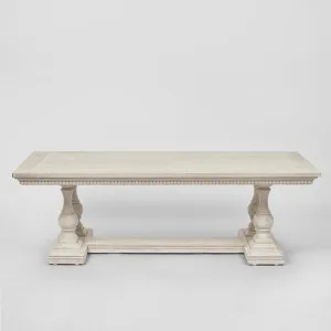 Ville Oak Dining Table White 300cm by Florabelle Living, a Coffee Table for sale on Style Sourcebook