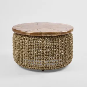 Naves Coffee Table with teak top small by Florabelle Living, a Coffee Table for sale on Style Sourcebook