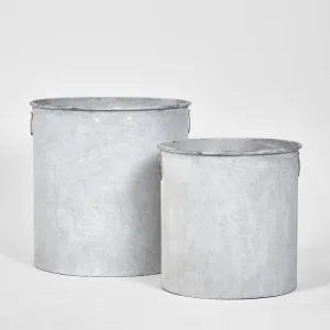 Round Tubs Set of 2 by Florabelle Living, a Vases & Jars for sale on Style Sourcebook