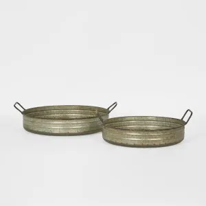 Lille Round Trays Set of 2 by Florabelle Living, a Platters & Serving Boards for sale on Style Sourcebook