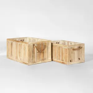 Slatted Wooden Box by Florabelle Living, a Chairs for sale on Style Sourcebook