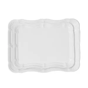 White Metal Trays Set2 by Florabelle Living, a Decorative Plates & Bowls for sale on Style Sourcebook