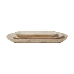 Wooden Oval Trays Set of 3 by Florabelle Living, a Decorative Plates & Bowls for sale on Style Sourcebook
