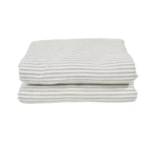 Ticking Sherpa Throw Quilt Grey by Florabelle Living, a Throws for sale on Style Sourcebook