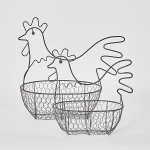 Chicken Baskets Set of 2 by Florabelle Living, a Baskets & Boxes for sale on Style Sourcebook