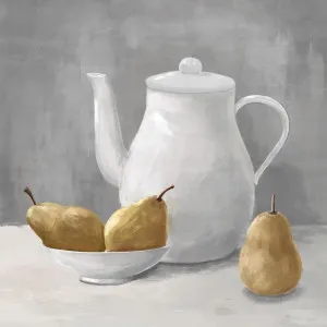 Teapot & Pears Painting Wall Art by Florabelle Living, a Prints for sale on Style Sourcebook