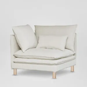 Aura Corner Sofa Base With White Cover by Florabelle Living, a Sofas for sale on Style Sourcebook