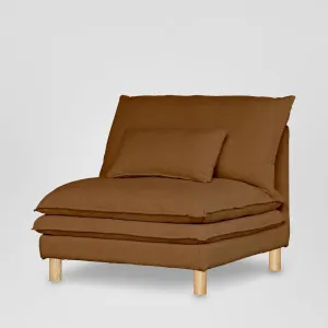 Aura Single Seater Sofa With Cover Brown by Florabelle Living, a Sofas for sale on Style Sourcebook