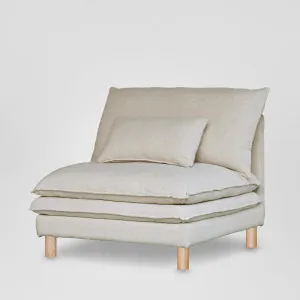 Aura Single Seater Sofa With Cover Natural by Florabelle Living, a Sofas for sale on Style Sourcebook