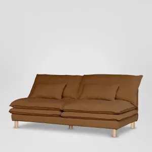 Aura 2str No Arms Sofa Base with Cover Brown by Florabelle Living, a Sofas for sale on Style Sourcebook