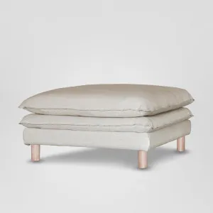 Aura Ottoman With Cover Natural by Florabelle Living, a Sofas for sale on Style Sourcebook