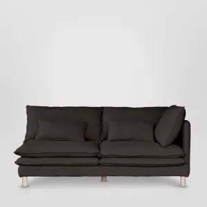 Aura 2str Right Arm Sofa Base With Cover Charcoal by Florabelle Living, a Sofas for sale on Style Sourcebook
