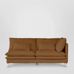 Aura 2str Right Arm Sofa Base With Cover Brown by Florabelle Living, a Sofas for sale on Style Sourcebook