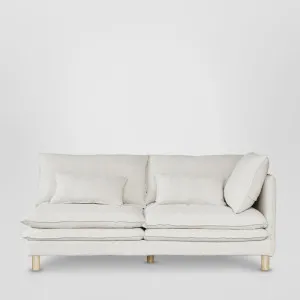 Aura 2str Right Arm Sofa Base With Cover White by Florabelle Living, a Sofas for sale on Style Sourcebook