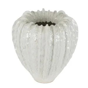 Lufa Vase White 34X34X35cm by Florabelle Living, a Vases & Jars for sale on Style Sourcebook