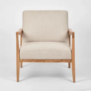 Preston Armchair Ash Natural Fabric by Florabelle Living, a Chairs for sale on Style Sourcebook