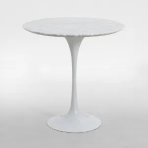 Aurora Round Side Table Marble White by Florabelle Living, a Coffee Table for sale on Style Sourcebook