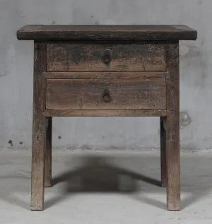 Shanxi Elm Table With Drawers 150 Years Old by Florabelle Living, a Console Table for sale on Style Sourcebook