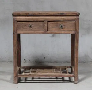 Shanxi 78cm Table with Drawers 150 Years Old by Florabelle Living, a Coffee Table for sale on Style Sourcebook