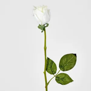 White Real Touch Rose Bud by Florabelle Living, a Plants for sale on Style Sourcebook