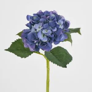 Hydrangea Water Stem 49cm Dark Blue by Florabelle Living, a Plants for sale on Style Sourcebook
