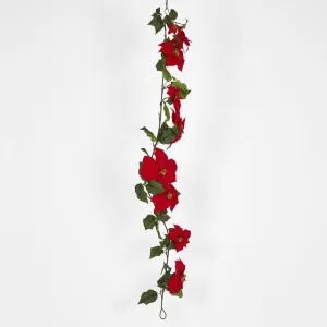 Poinsettia Garland 6ft by Florabelle Living, a Plants for sale on Style Sourcebook